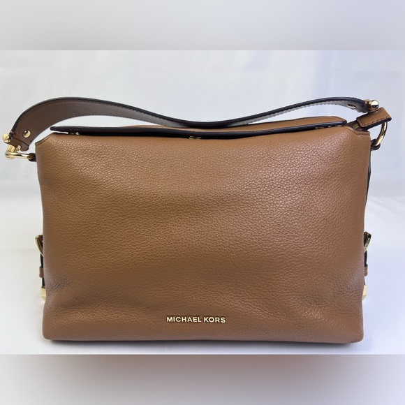 Michael Kors Brooke Pebble Leather Satchel - Picture 4 of 16